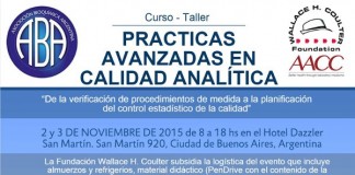 Curso-Taller Prácticas Avanzadas en Calidad Analítica (Buenos Aires)