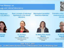 IFCC free webinar “Metrology and Clinical Laboratory”